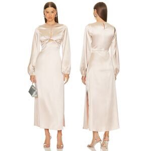 Line & Dot Jacqui Maxi Dress Twist Formal Evening Cocktail Party Bridal Classy S